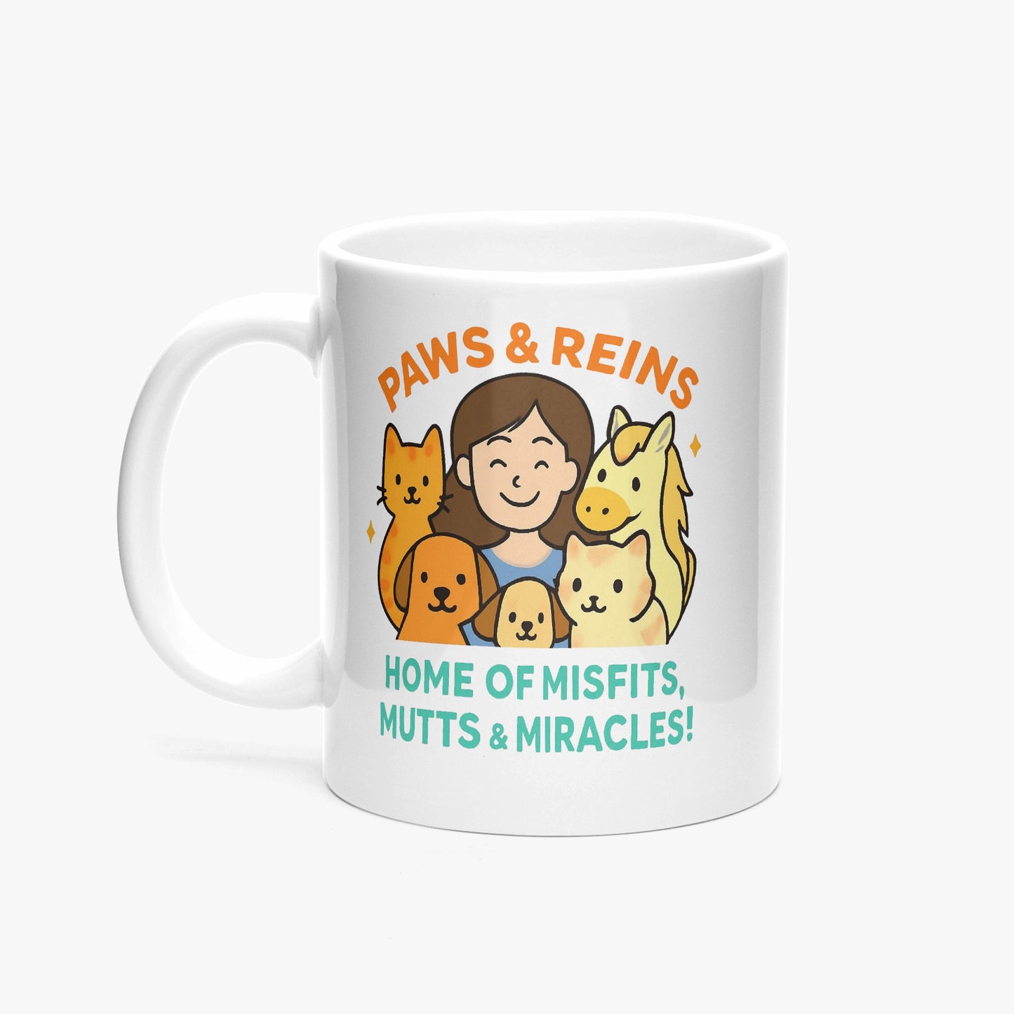 Paws & Reins: Home of Misfits, Mutts & Miracles – 325ml Mug