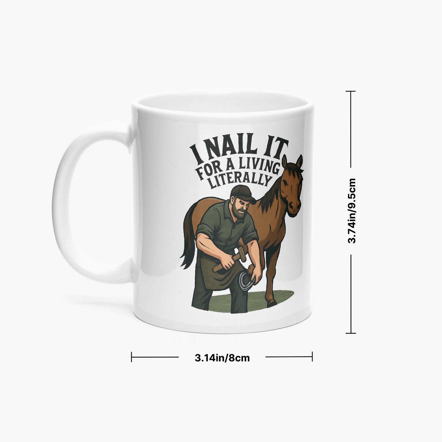 I Nail It For a Living. Literally. – 325ml Ceramic Mug