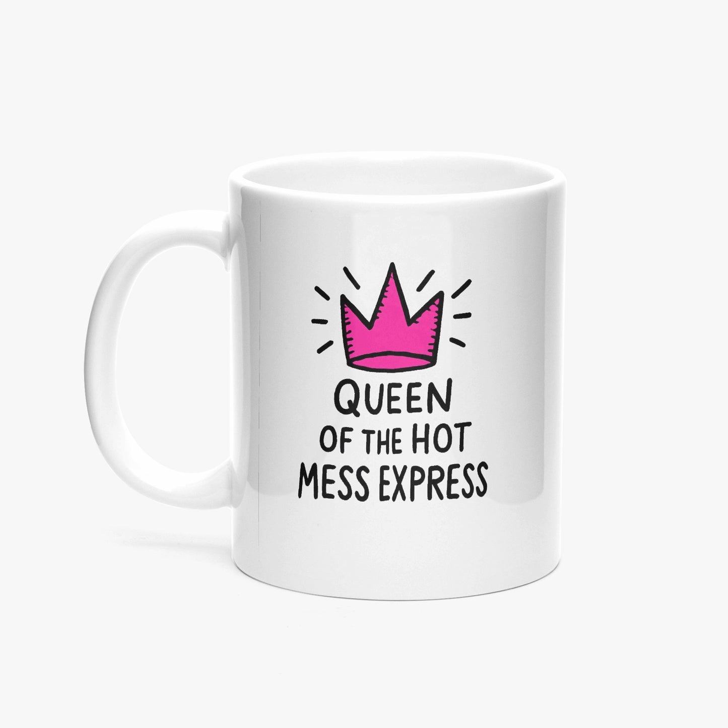 Funny hot mess express coffee mug in bold text – perfect sassy gift for women
