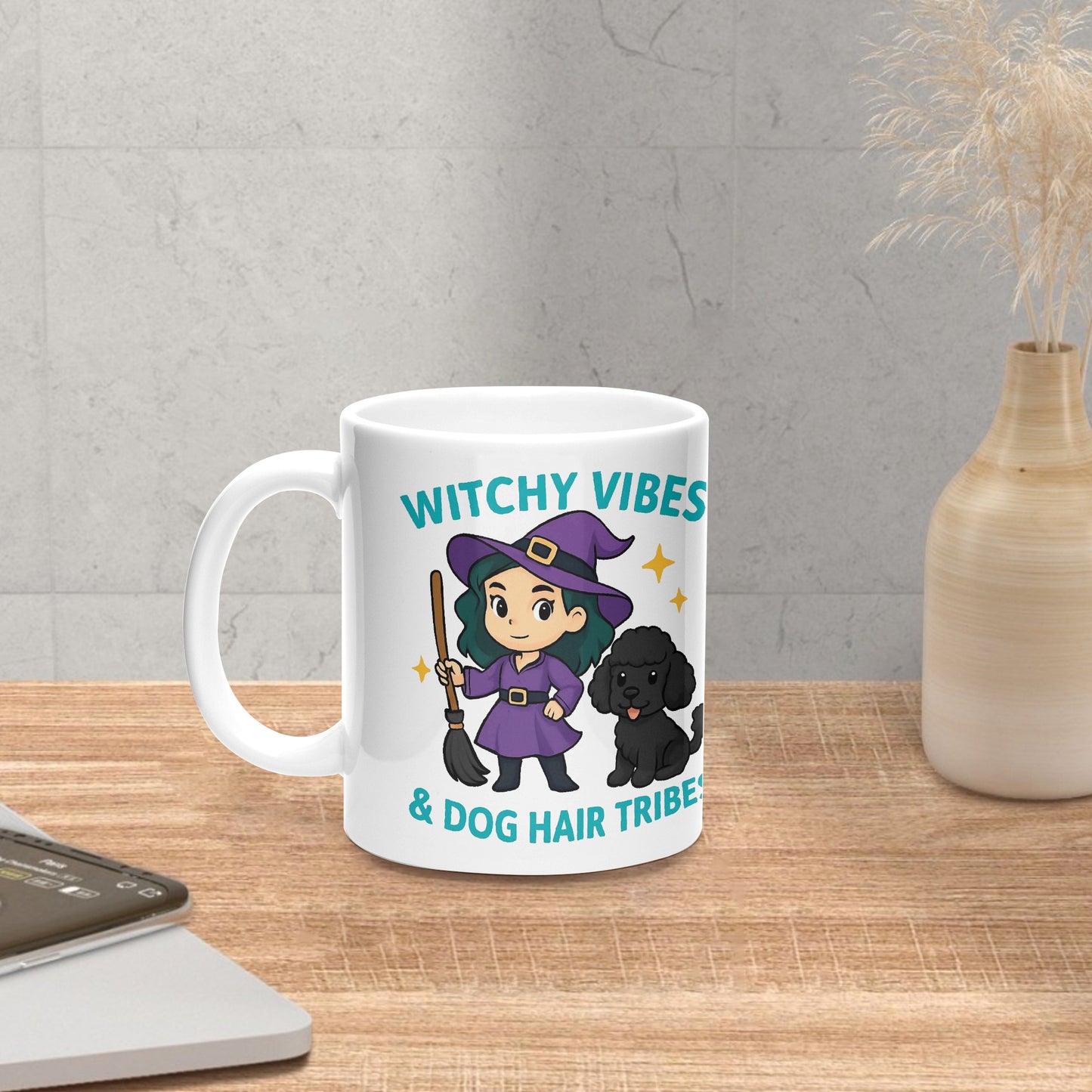 Witchy Vibes and Dog Hair Tribe – 325 Ceramic Mug