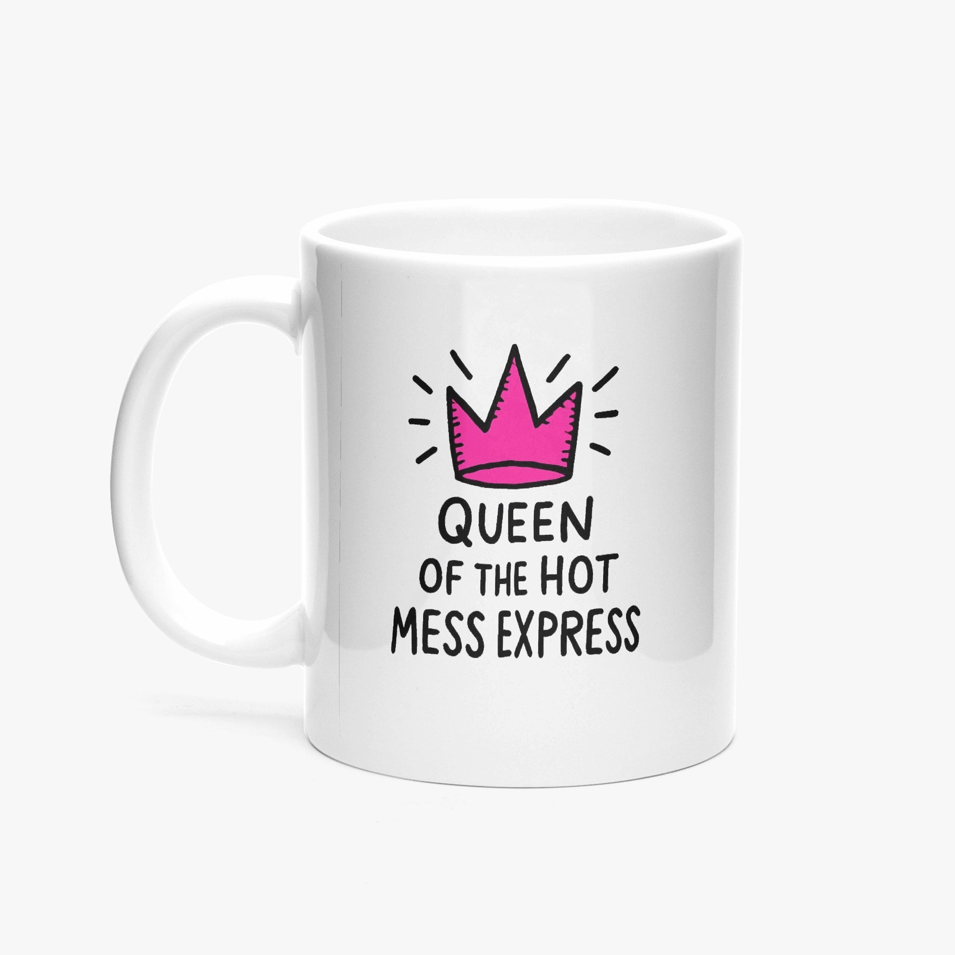 Funny hot mess express coffee mug in bold text – perfect sassy gift for women